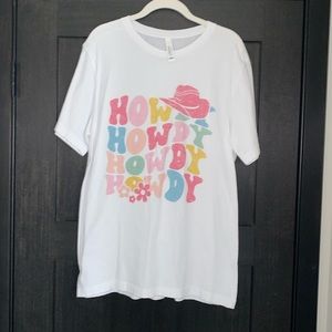 Oversized Howdy tee